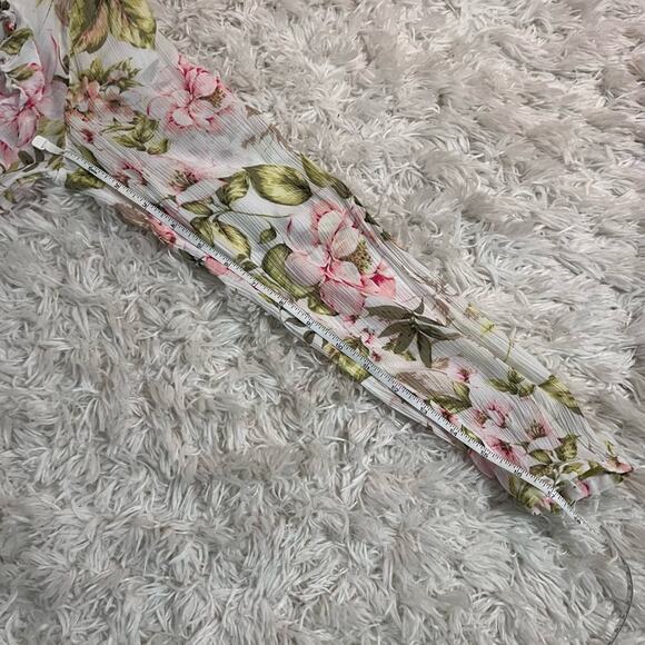 J.Jill Ruffle Floral Button Front Blouse Size S - Picture 10 of 10